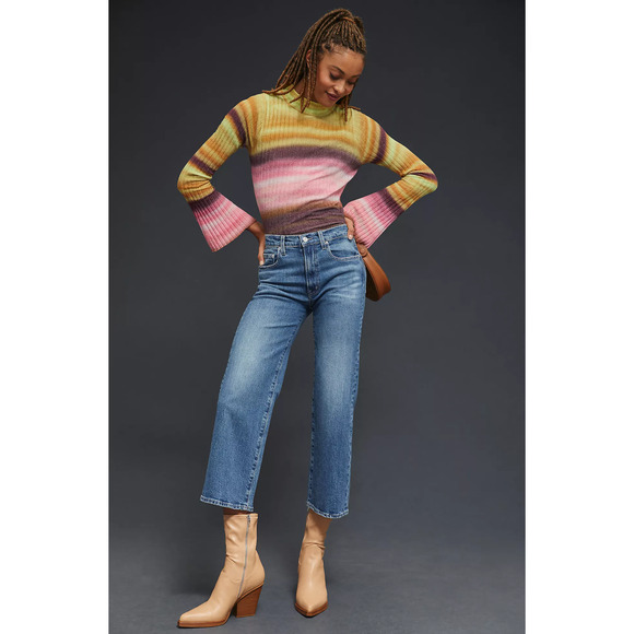 NWT Edwin Marli High-Rise Crop Jeans - 30 waist - Picture 1 of 5